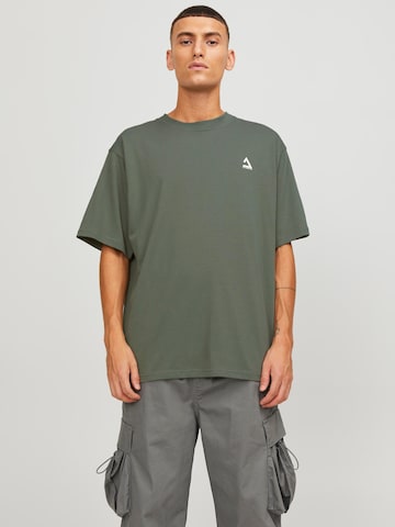 JACK & JONES Shirt 'Triangle' in Groen: voorkant