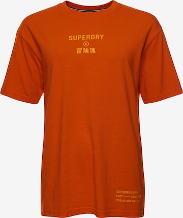 Superdry Shirt ' Corporate' in Rood: voorkant