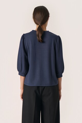 SOAKED IN LUXURY Blouse 'Leste' in Blauw