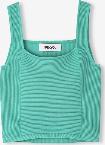 Ipekyol Knitted Top in Green: front