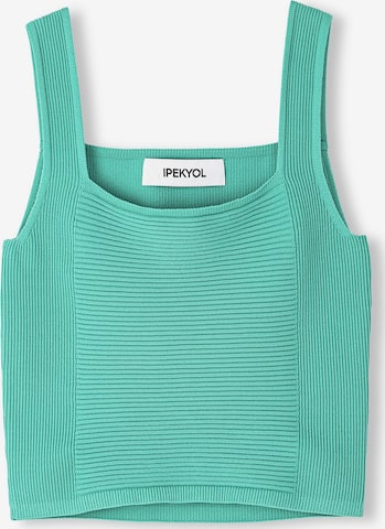 Ipekyol Knitted Top in Green: front