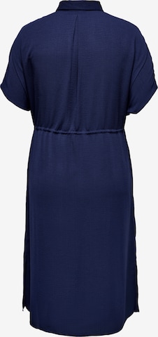 ONLY Carmakoma Košilové šaty 'Carcoris' – modrá