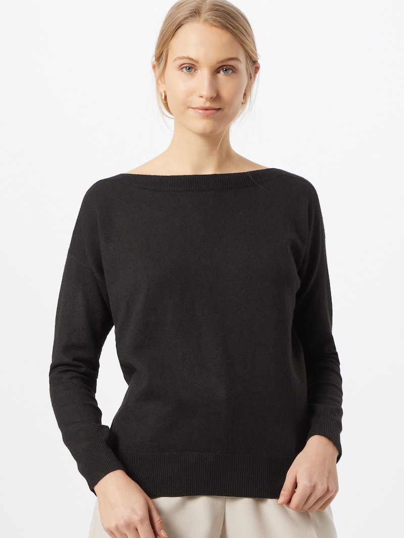 Women Clothing ICHI Fine-knit sweaters Mottled Black