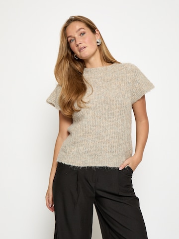 Top 'Lian' di Peppercorn in beige: frontale