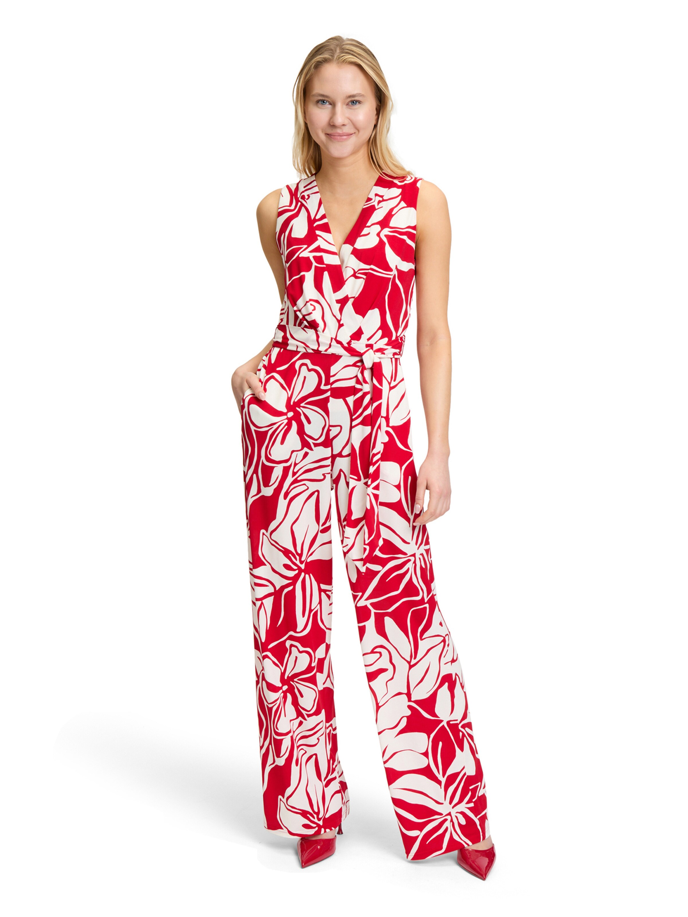 Vera Mont Jumpsuit in Red: front