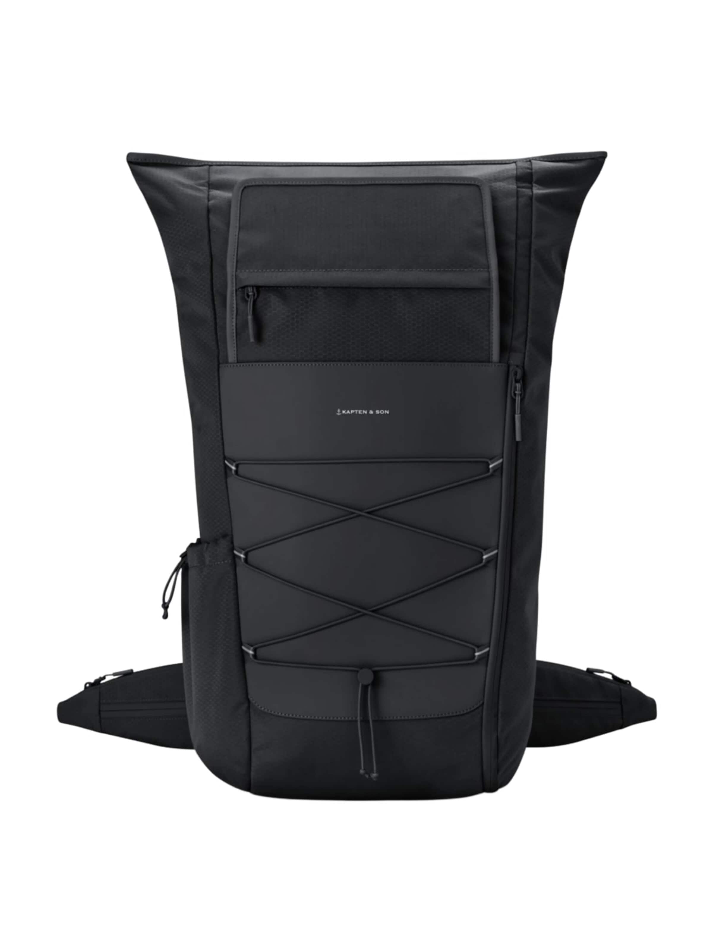 Kapten & Son Ryggsäck 'Kapten & Son Sac à dos Banff All Black' i svart