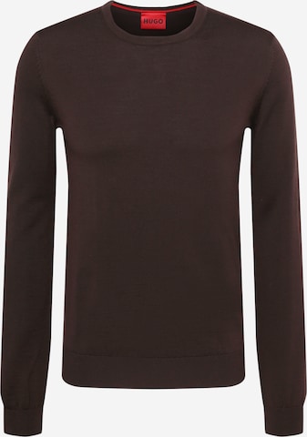 Pull-over 'San Cedric' HUGO en marron : devant
