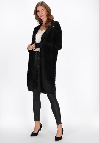 melns faina Adīts mētelis