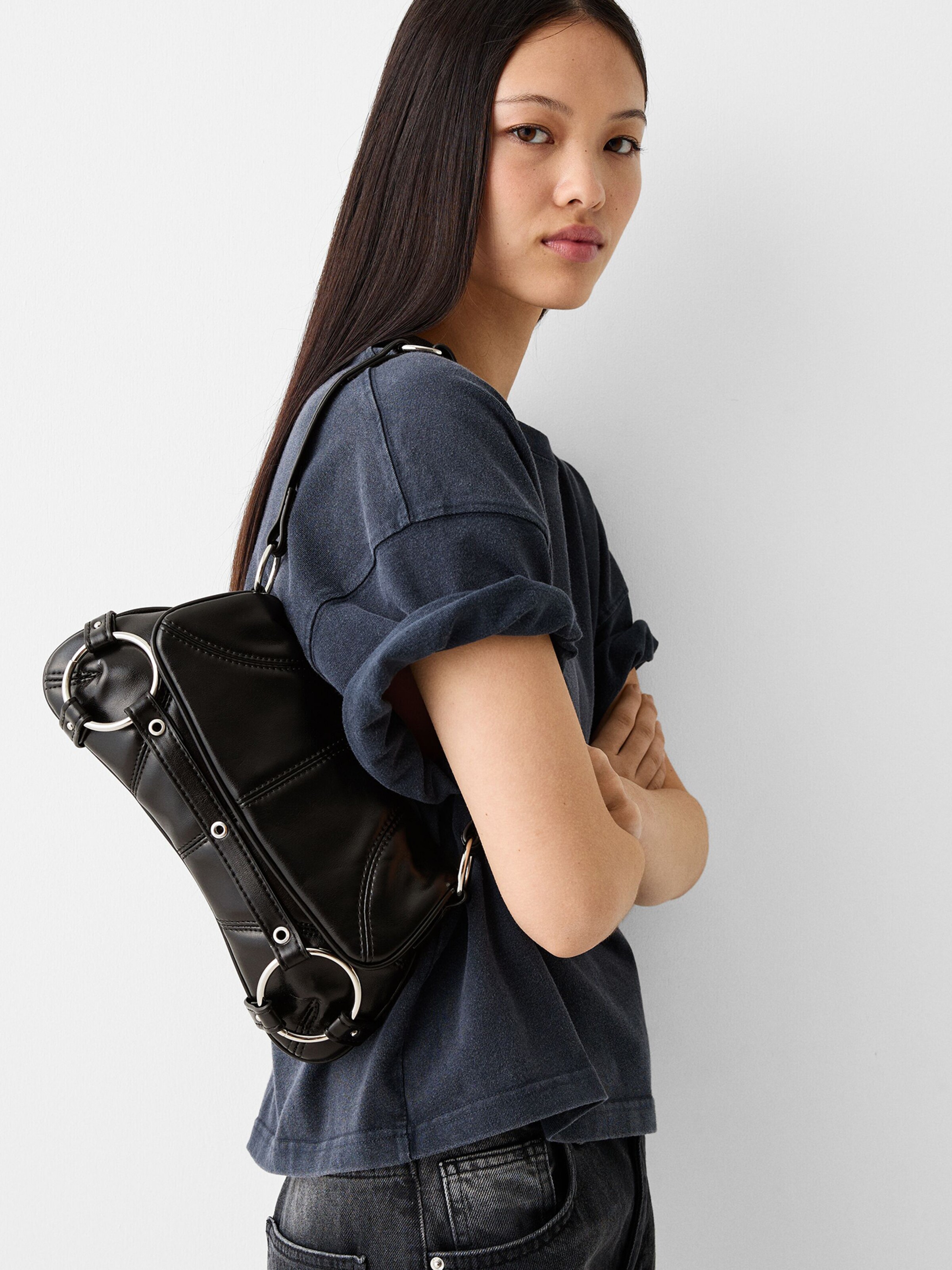 Sac bandouli re Bershka en Noir ABOUT YOU