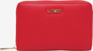 L.CREDI Wallet 'Filippa' in Red: front