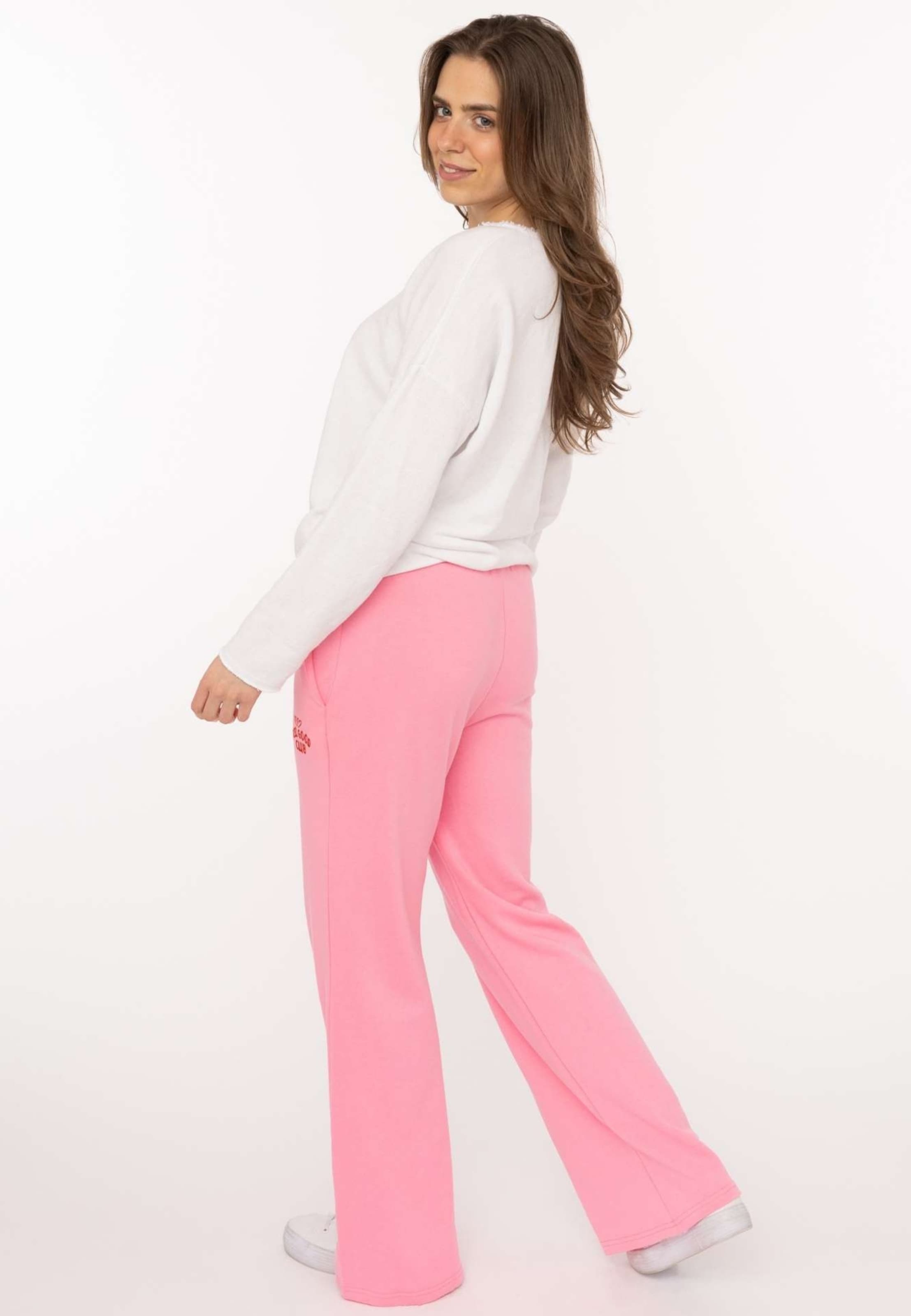 Regular Pantalon Zwillingsherz en rose