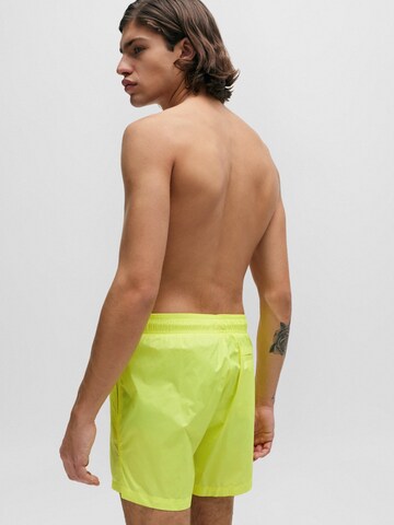 HUGO Red Board Shorts 'PAOL' in Yellow