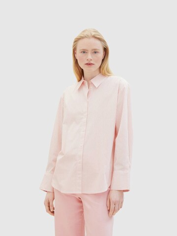 TOM TAILOR DENIM Blouse in Roze: voorkant