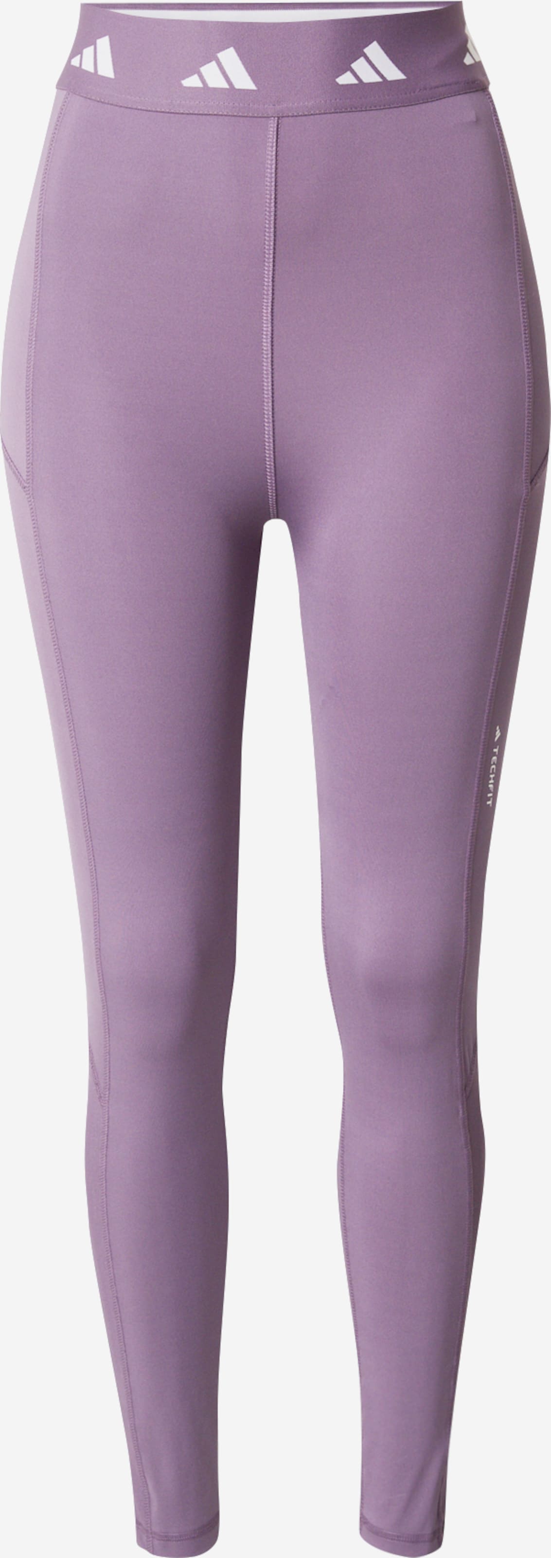 ADIDAS PERFORMANCE Skinny Workout Pants Techfit Stash Pocket Full length in Light Purple ABOUT YOU