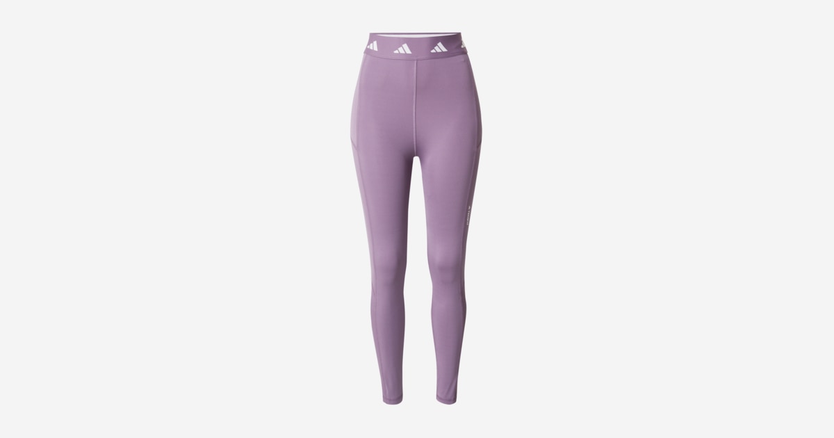 ADIDAS PERFORMANCE Skinny Workout Pants Techfit Stash Pocket Full length in Light Purple ABOUT YOU