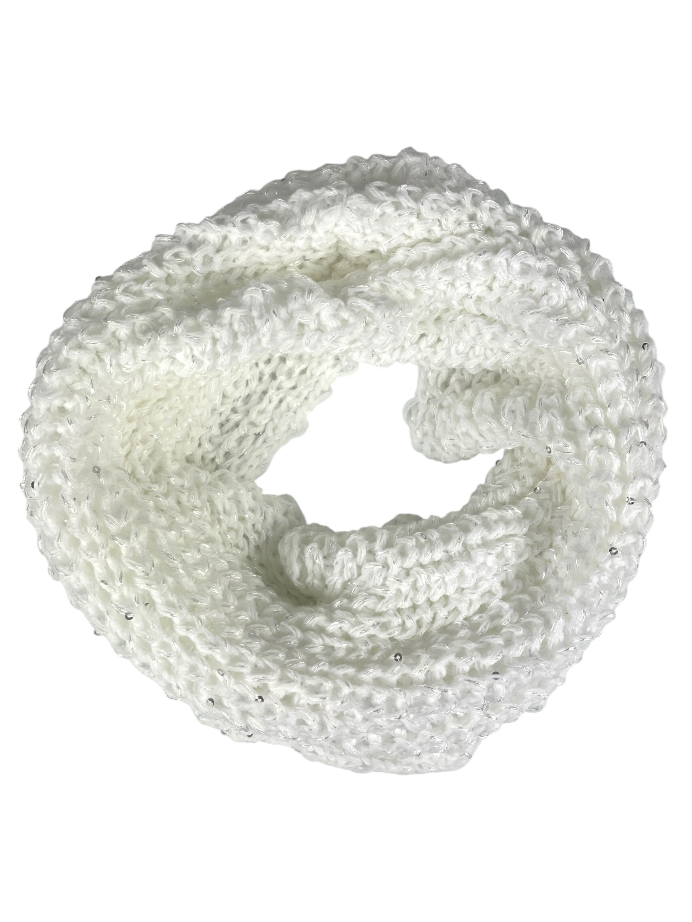 Kumixi Beanie 'Set: Mütze & Loop Schal' in White