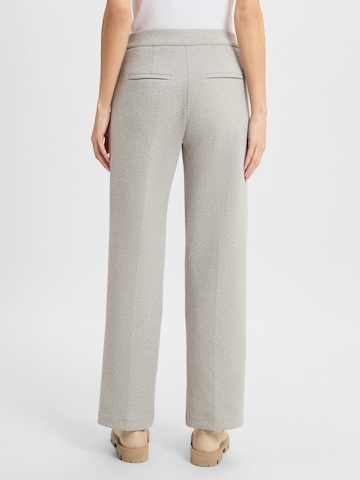 MAC Wide Leg Bundfaltenhose 'Chiara' in Grau