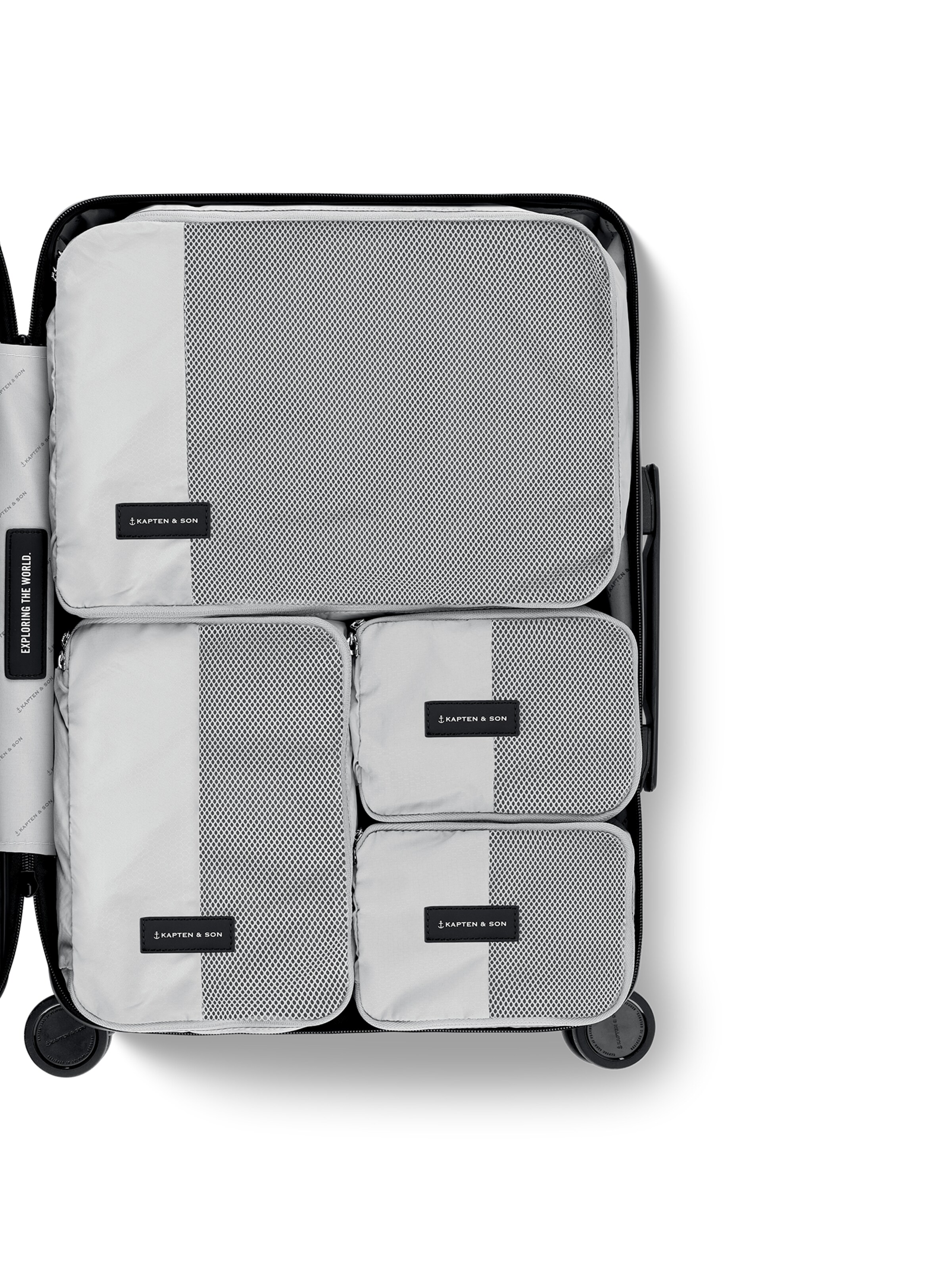 Nécessaire 'Packing Cubes Set Small' di Kapten & Son in grigio