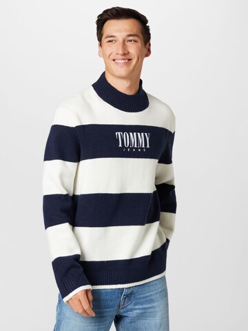 Tommy Jeans Trui in Blauw: voorkant