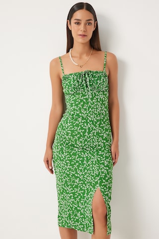 Robe d’été Happiness İstanbul en vert : devant