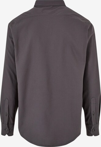 Urban Classics Regular fit Button Up Shirt in Grey