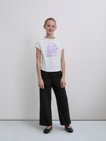 Maglietta 'Disco' di Scalpers in bianco: frontale