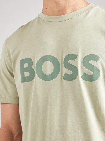 BOSS Футболка 'Thinking 1' в Зеленый