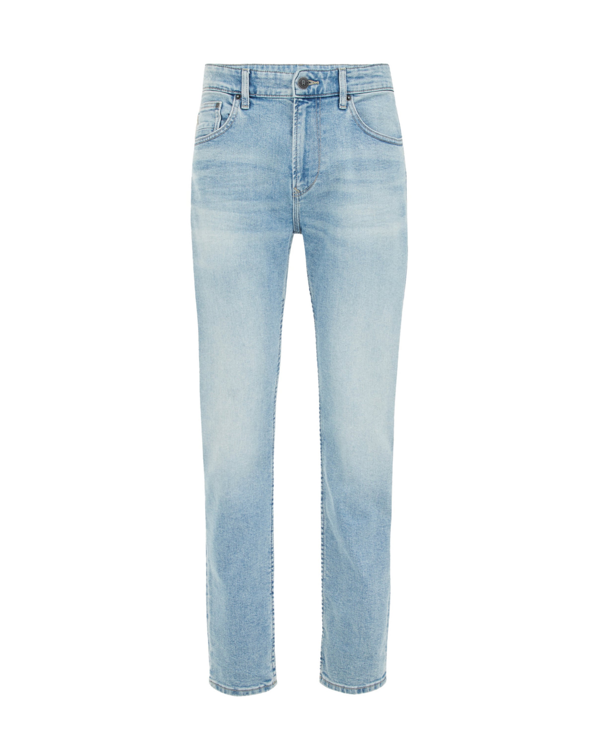 Coupe slim Jean WE Fashion en bleu : devant