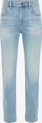 mėlyna WE Fashion Prigludęs Džinsai: priekis