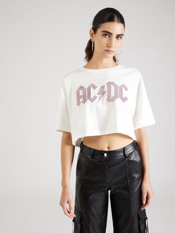 T-shirt oversize Cotton On en blanc : devant