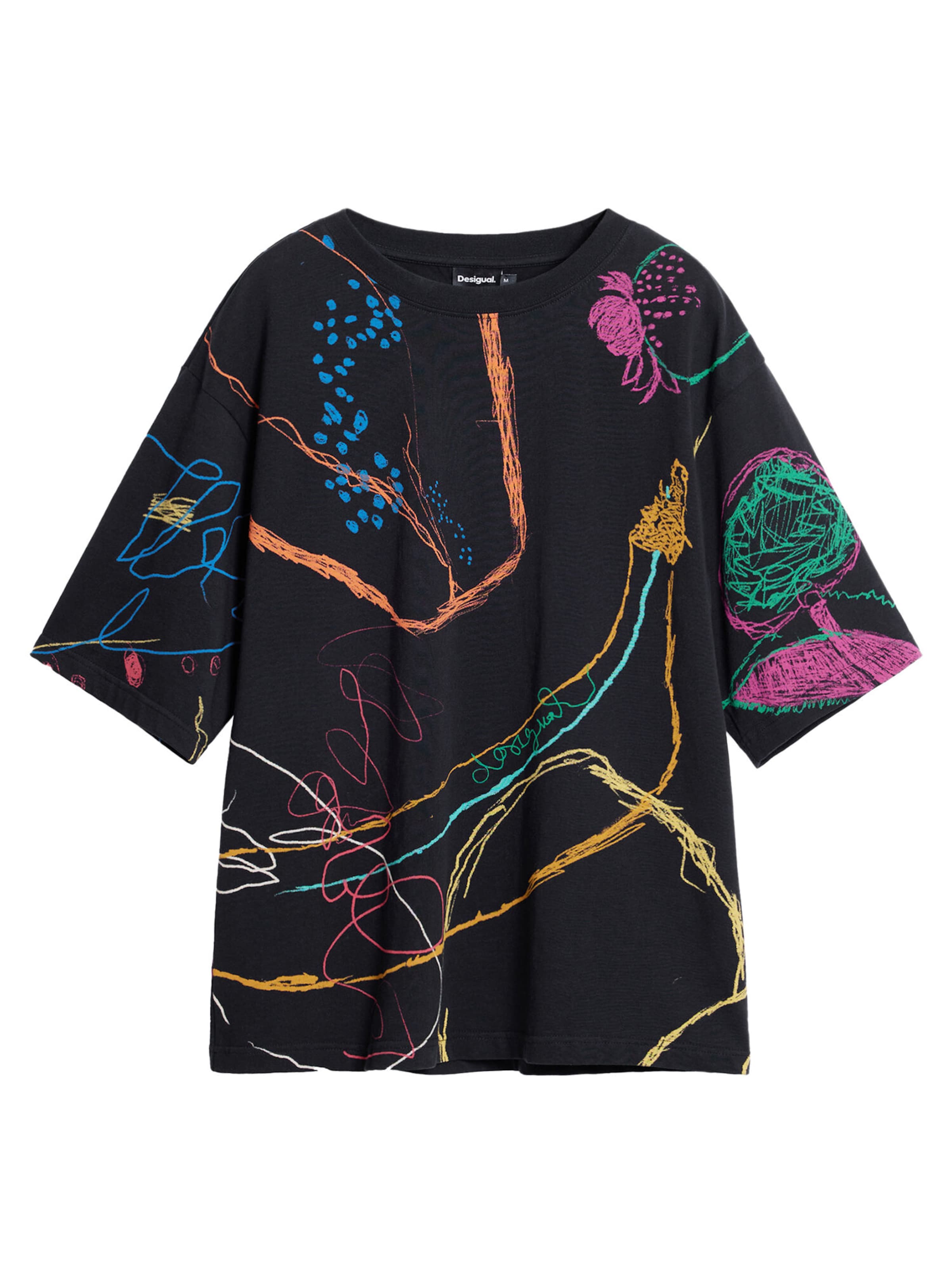 Desigual Majica | črna barva: sprednja stran