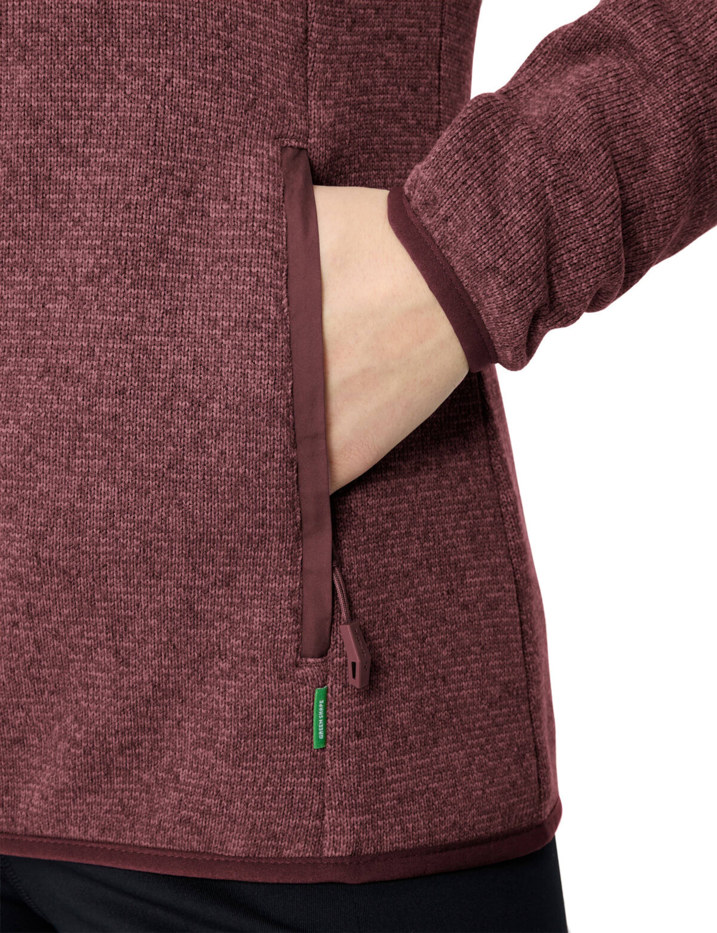 VAUDE Athletic fleece jacket 'Rienza IV' in Red