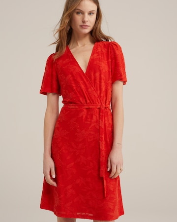 WE Fashion Klänning i röd: framsida