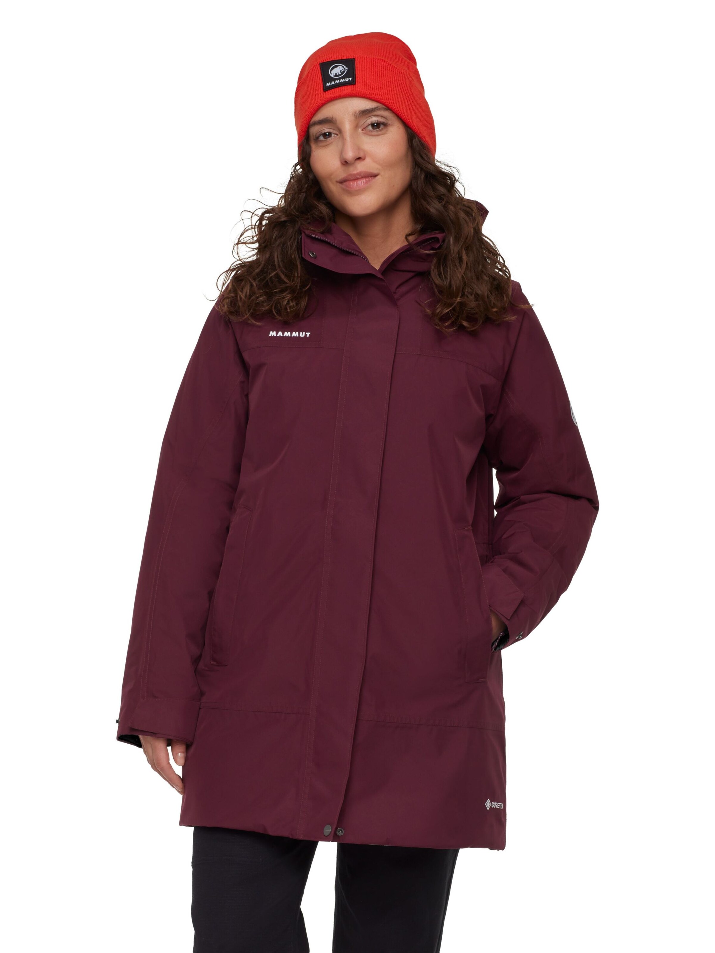 MAMMUT Outdoor Jacket in Red: front