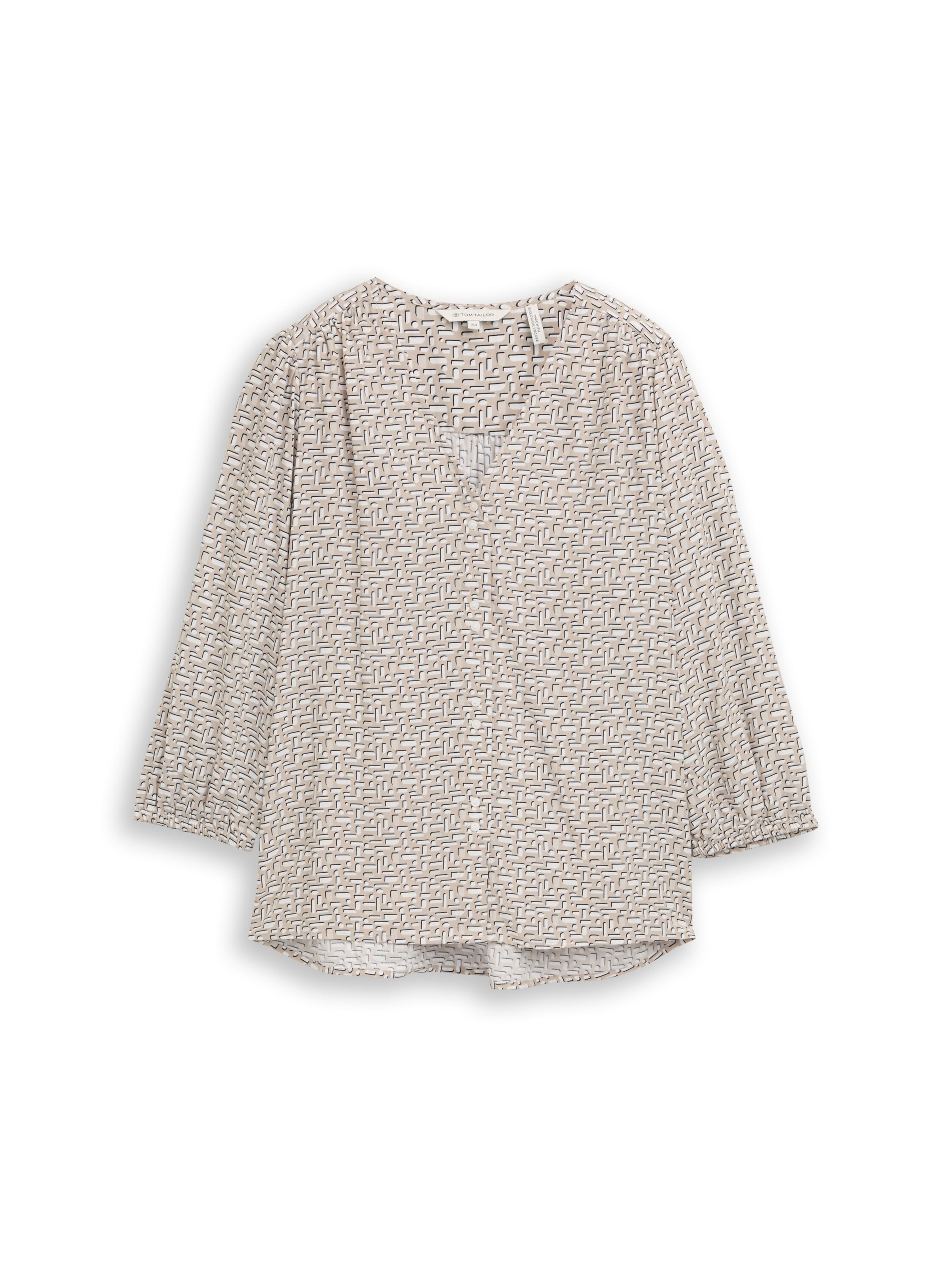TOM TAILOR Blouse in Beige: voorkant