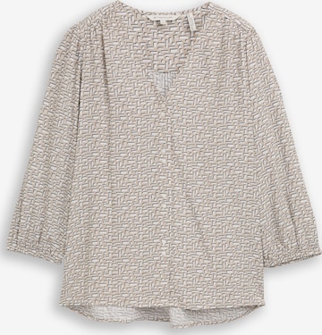 Chemisier TOM TAILOR en beige : devant