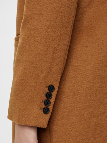 OBJECT Płaszcz przejściowy 'Linea' w kolorze brązowy