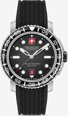 SWISS MILITARY HANOWA Uhr in Schwarz: predná strana