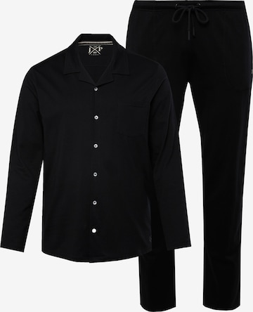 JP1880 Pyjama lang in Schwarz: Vorderseite