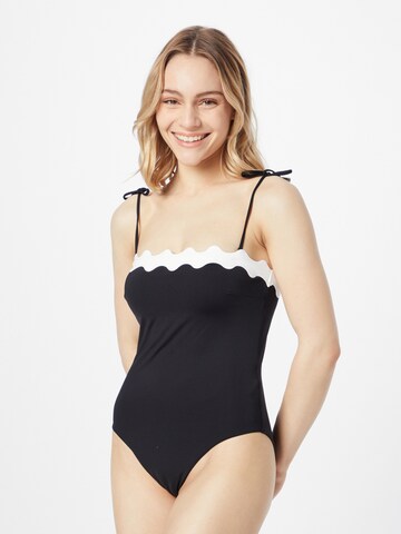 SeafollyJednodijelni kupaći kostim 'Gia' - crna boja: prednji dio