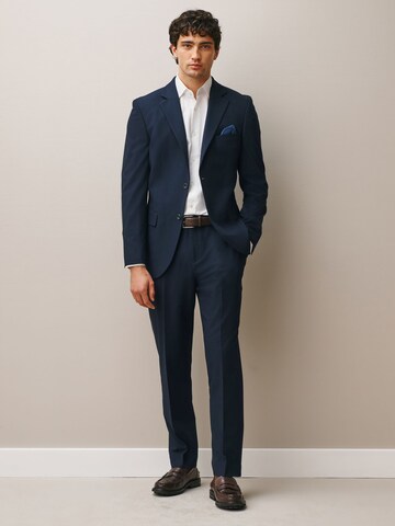 Next Regular Pleated Pants 'Motionflex' in Blue
