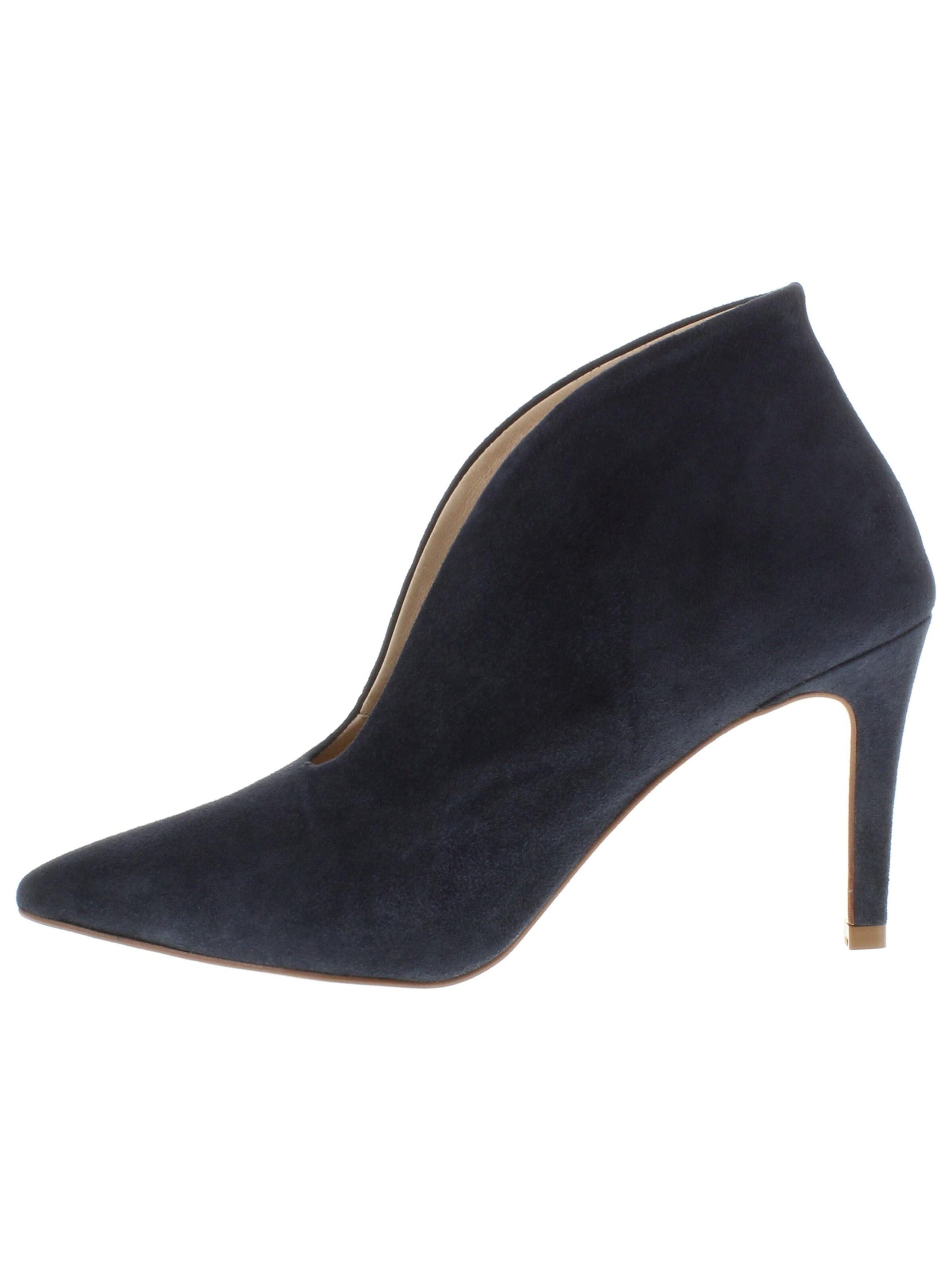 XAVER LUIS Schuhmanufaktur Pumps 'JULIE - Highcut Pumps aus feinem Leder' in Blue: front