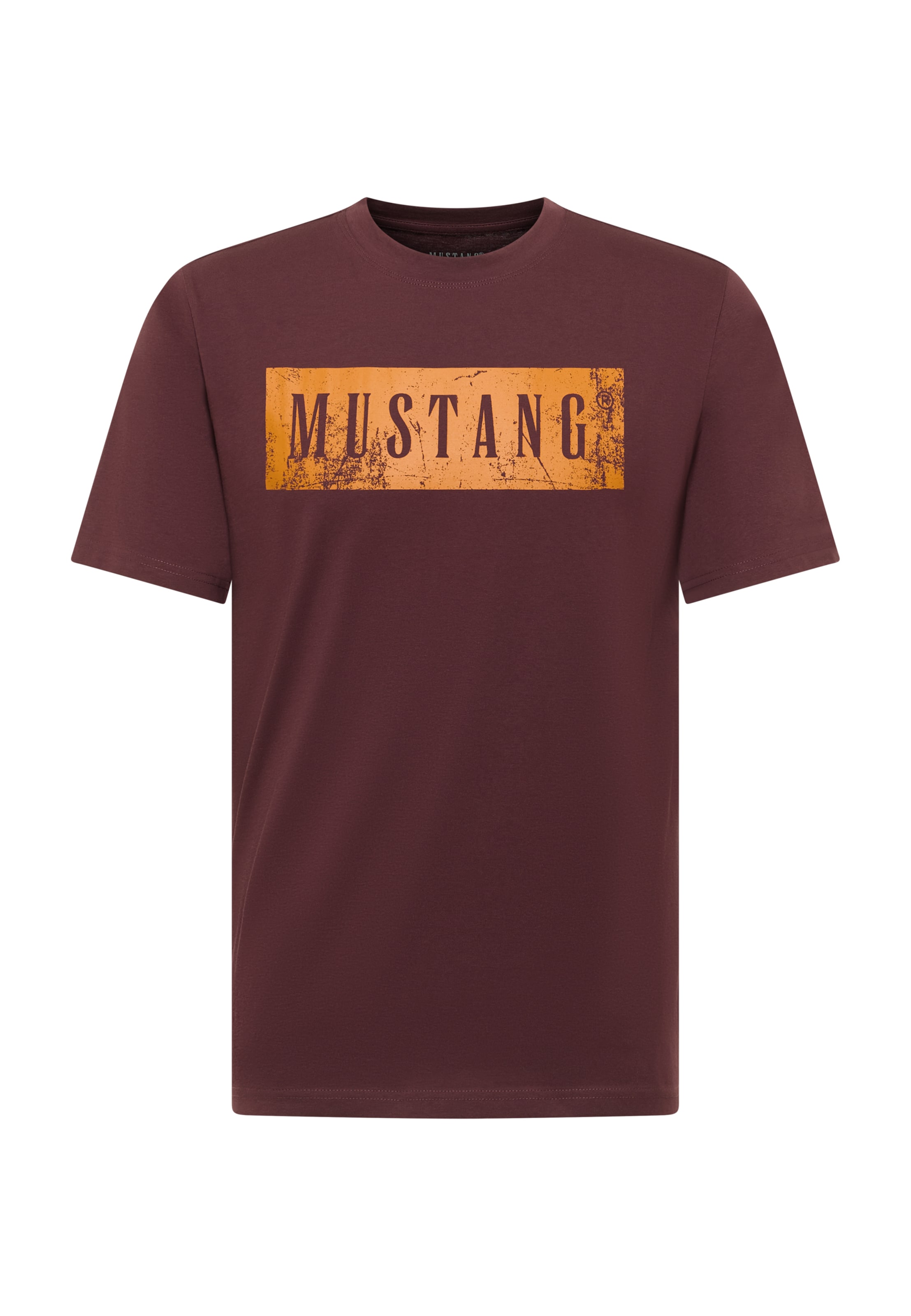 MUSTANG T-Shirt 'Style Austin' in Braun: Vorderseite