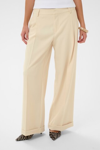 CULTURE Regular Trousers 'Nalina Clara' in Beige: front