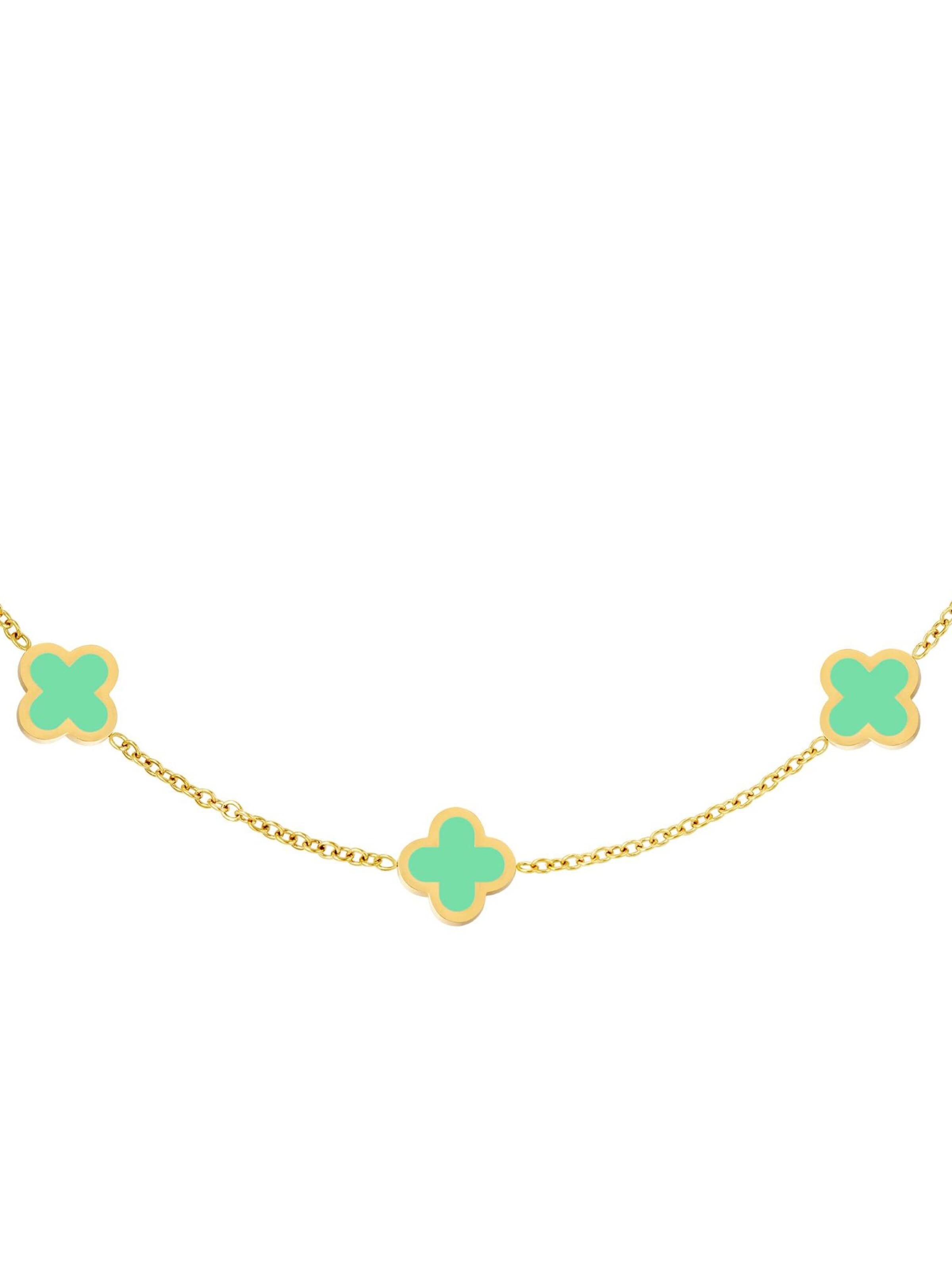 Cala Rose Necklace 'SUMMER CLOVER' in Green