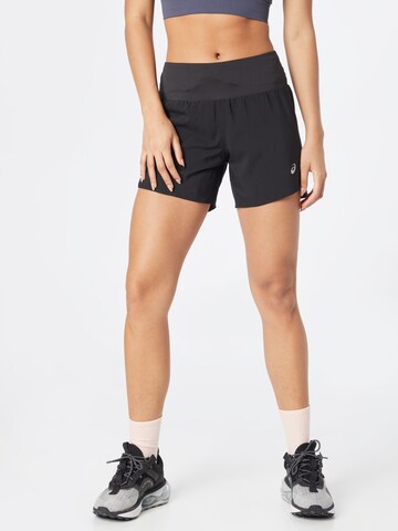 ASICS Regular Workout Pants 'ROAD 5.5' in Black: front