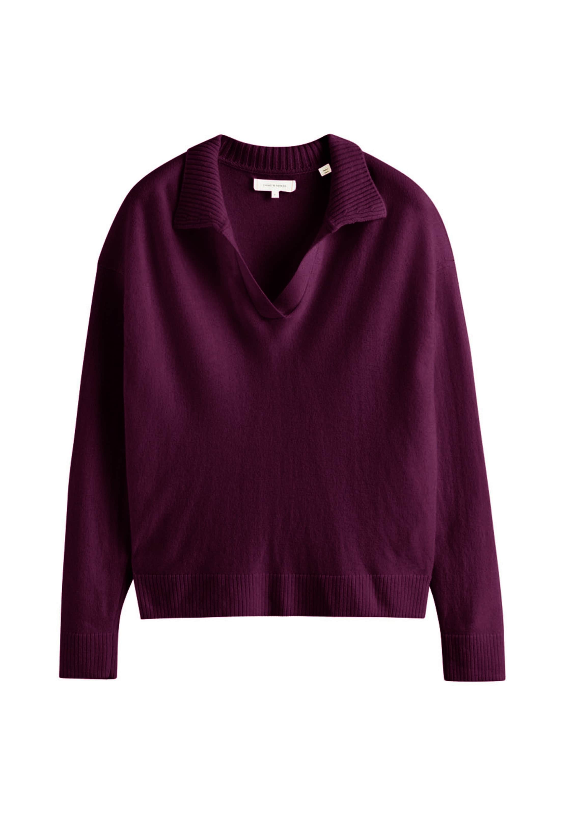 Pullover 'Basics' di Chinti & Parker in rosso: frontale