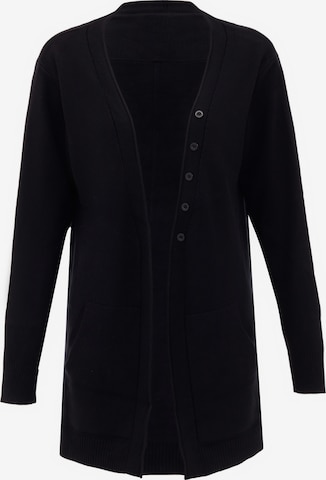 usha BLUE LABEL - Casaco de malha em preto: frente