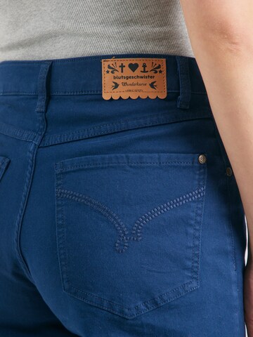 Blutsgeschwister Wide Leg Hose in Blau