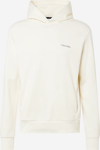 Sweat-shirt Calvin Klein en beige : devant